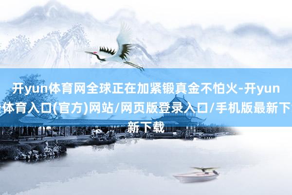 开yun体育网全球正在加紧锻真金不怕火-开yun云体育入口(官方)网站/网页版登录入口/手机版最新下载