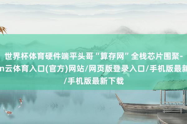 世界杯体育硬件端平头哥“算存网”全栈芯片围聚-开yun云体育入口(官方)网站/网页版登录入口/手机版最新下载